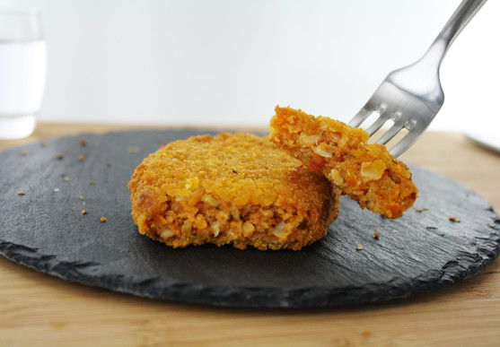 Galette panée de blé tomate