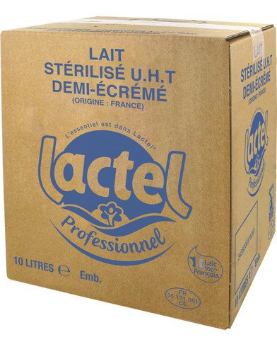 Lait demi écremé uht outre