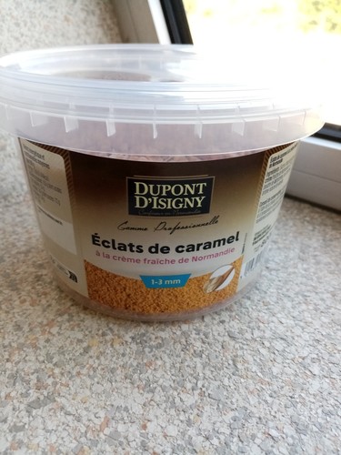 Eclats de caramel à la crème