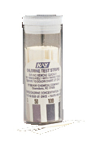 Chlorine test strips