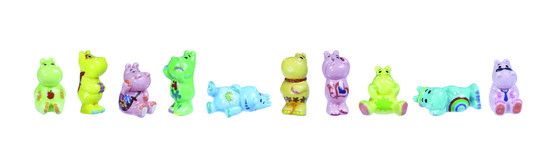 Fèves drôles d'hippos