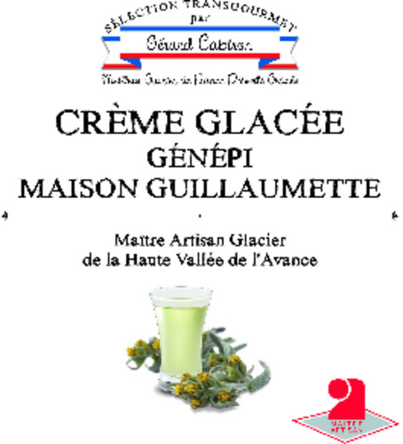 Crème glacée au génépi