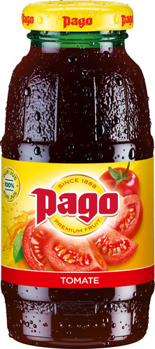 Jus de tomate pago en verre