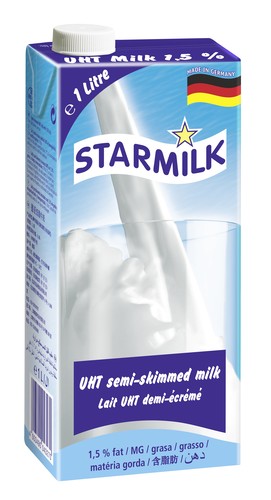 Lait demi écrémé uht