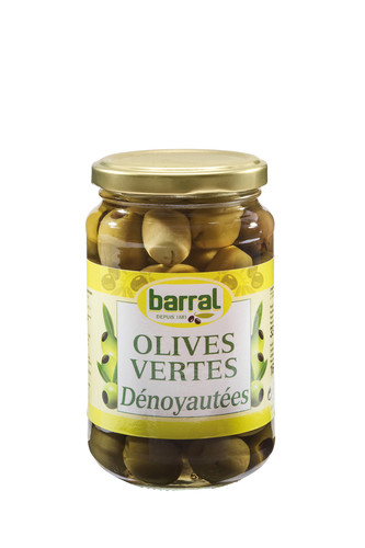 Olive verte dénoyautés