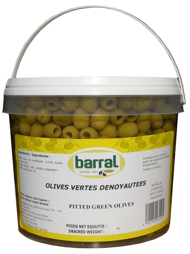 Olives vertes dénoyautées