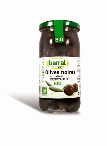 Olives noires dénoyautées bio