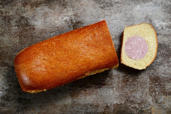 Saucisson brioche nature