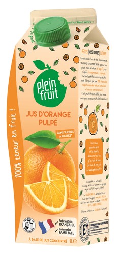 Jus d'orange abc avec pulpe