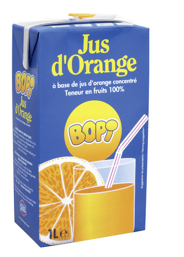 Jus d'orange à base de