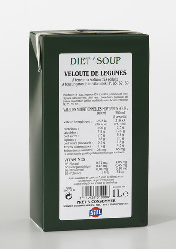 Velouté de légumes sans sel