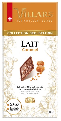 Chocolat au lait et éclat de