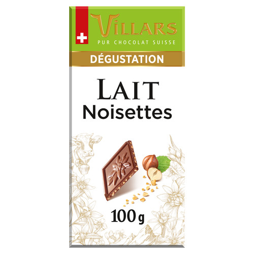 Chocolat lait et éclat de