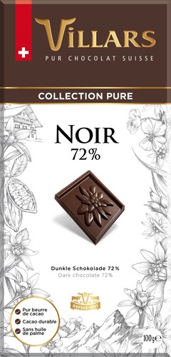 Chocolat noir 72% dégustation