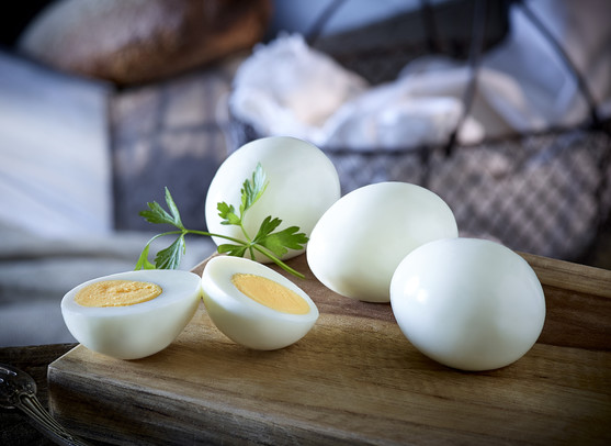 Oeufs durs écalés plein air