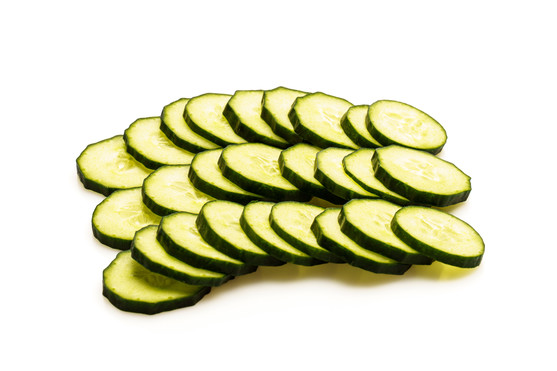 Courgette rondelle avec peau