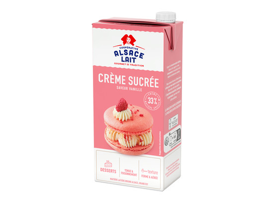 Crème sucrée arome vanille