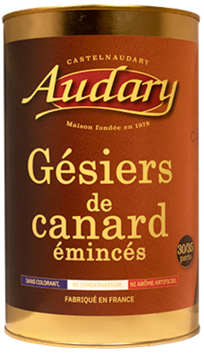 Gésier de canard émincés