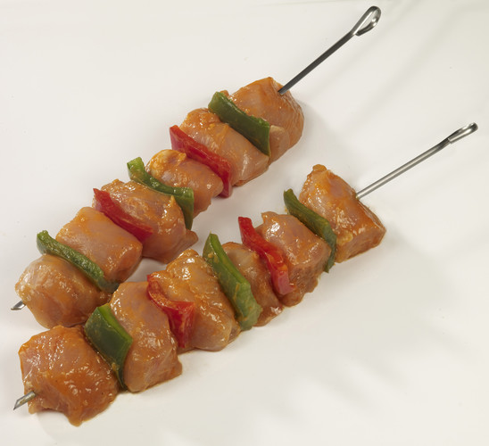 Brochette de poulet mariné