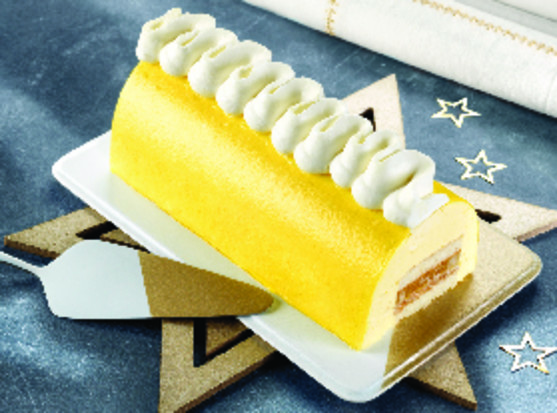 Bûche mangue passion 18 cm