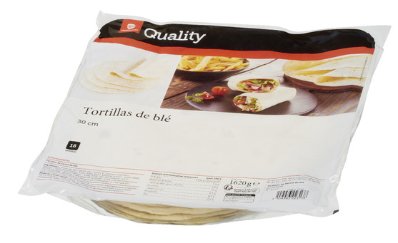 Tortilla blé nature 30 cm