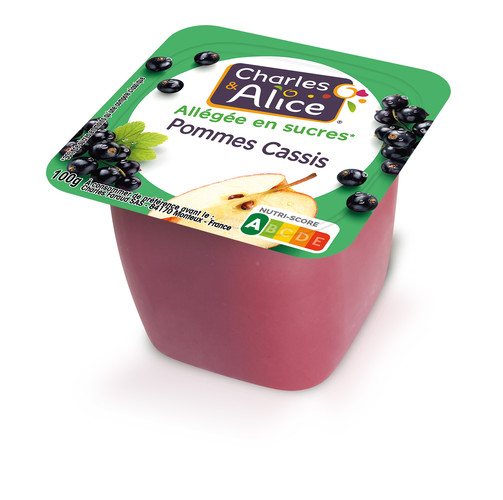 Compote pomme cassis