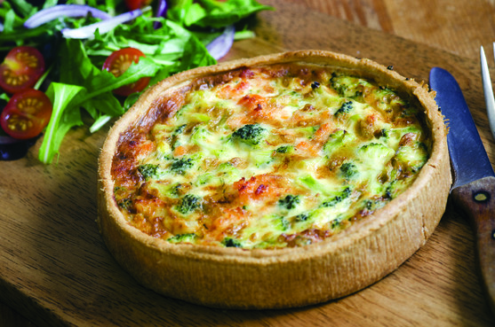 Quiche saumon brocolis