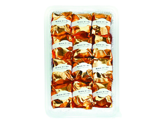 Marrons glacés enveloppés or