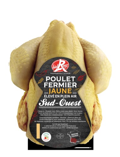 Poulet fermier sud-ouest jaune