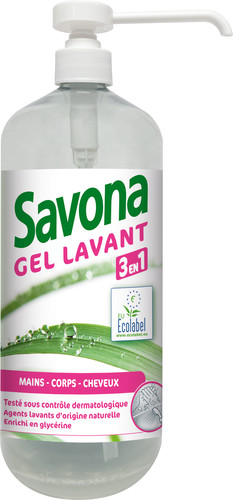 Gel lavant 3en1 ecolabel