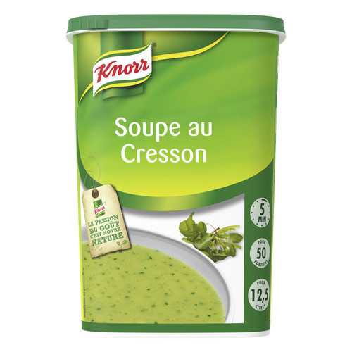 Soupe cresson pour 50 portions