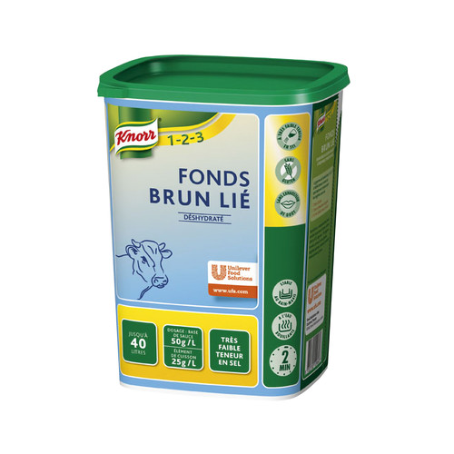 Fonds brun lié faible teneur