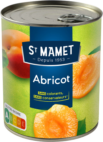 Abricot en oreillon au sirop