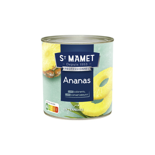 Ananas tranches au sirop