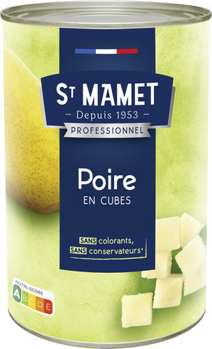 Cubes poires au sirop