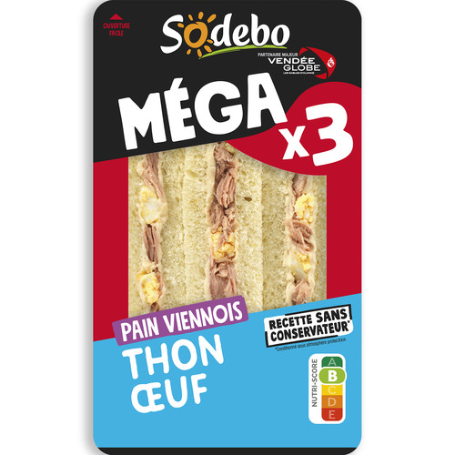 Sandwiche le méga club viennoi