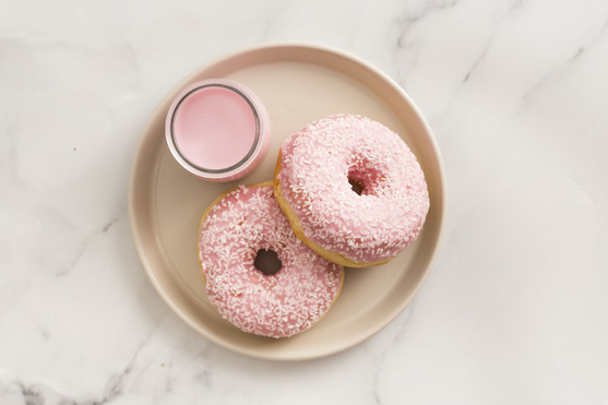 Donut fourré fraise