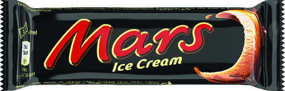Mars barre glacée