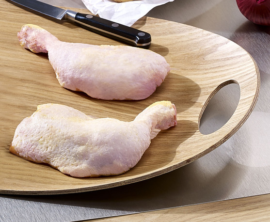 Cuisse de poulet avec partie