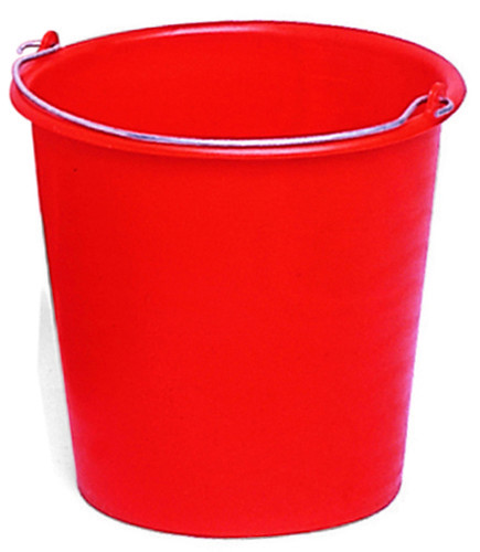 Seau rouge rond