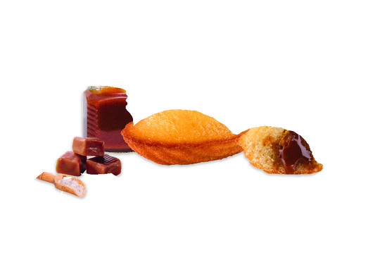 Madeleine fourrée caramel