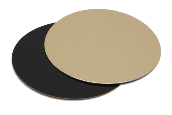 Rond carton double face or et