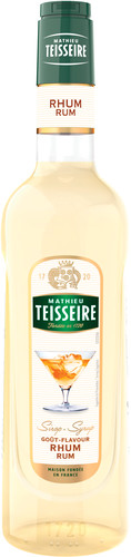Sirop goût rhum