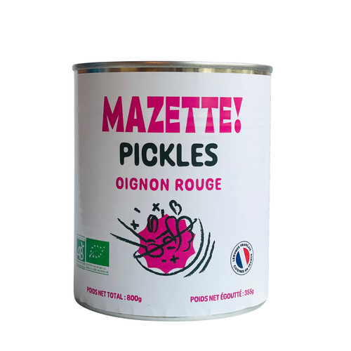 Pickles oignon rouge bio