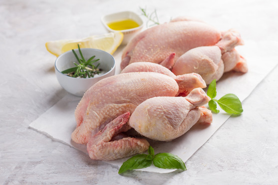 Poulet blanc pret à cuire nu