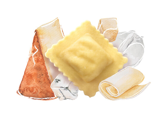 Raviolo 5 fromaggi