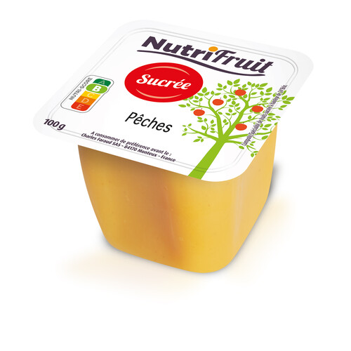 Compote de peche sucrée