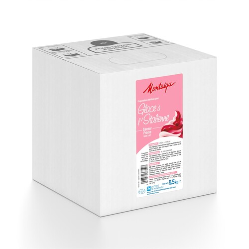 Mix glace fraise à base de