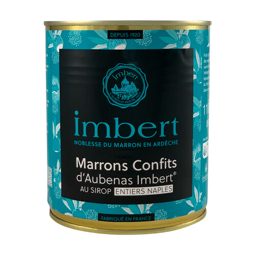 Marrons confits entiers au