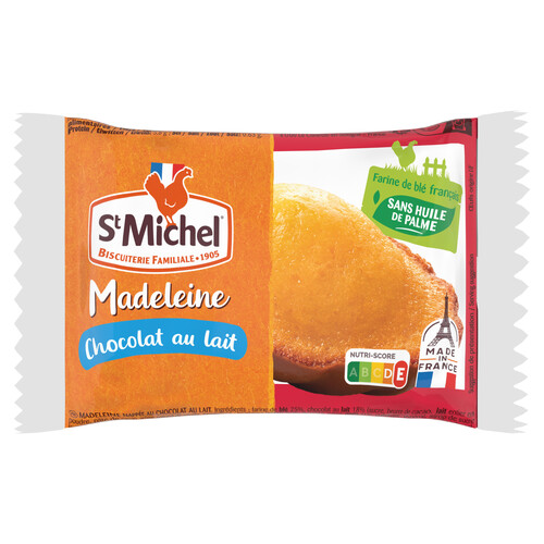 Madeleine nappée chocolat